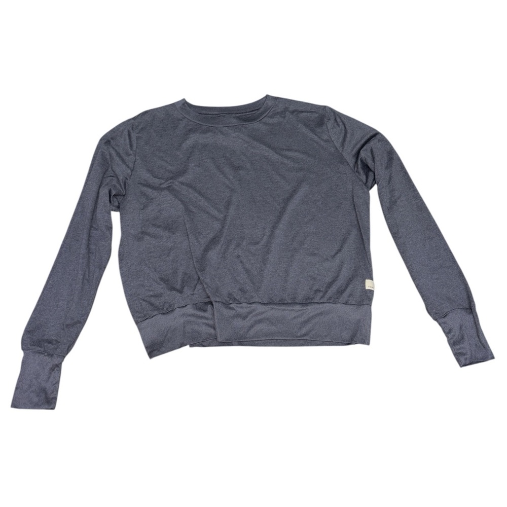Vuori Heathered Blue Long Sleeve Top Size Large